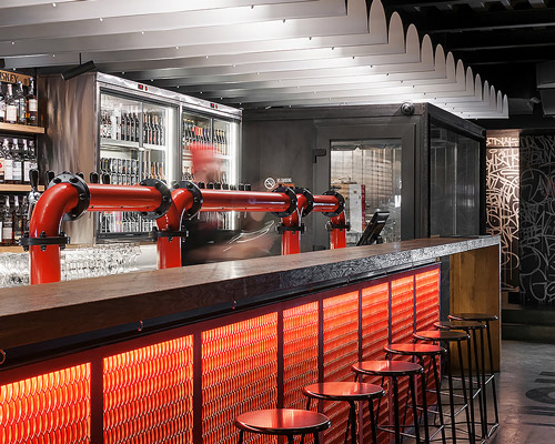 'punkraft' bar by ater brings the rebellious spirit of craft beer to downtown kiev
