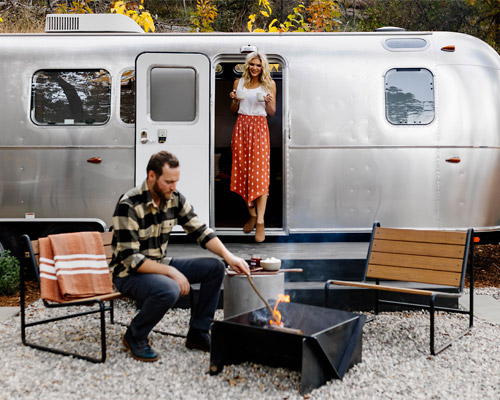 autocamp's luxury airstream trailers bring style to camping in yosemite