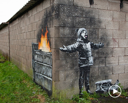 banksy confirms port talbot 'season's greetings' mural in south wales