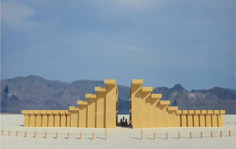 burning man unveils 2019 temple of direction design referencing japanese architecture designboom