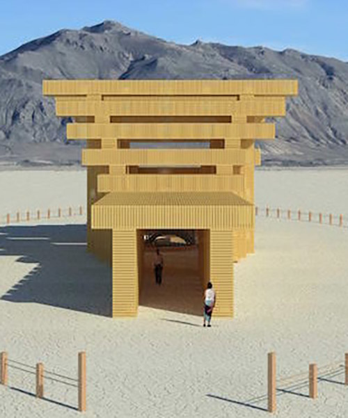 burning man unveils 2019 temple design referencing japanese architecture