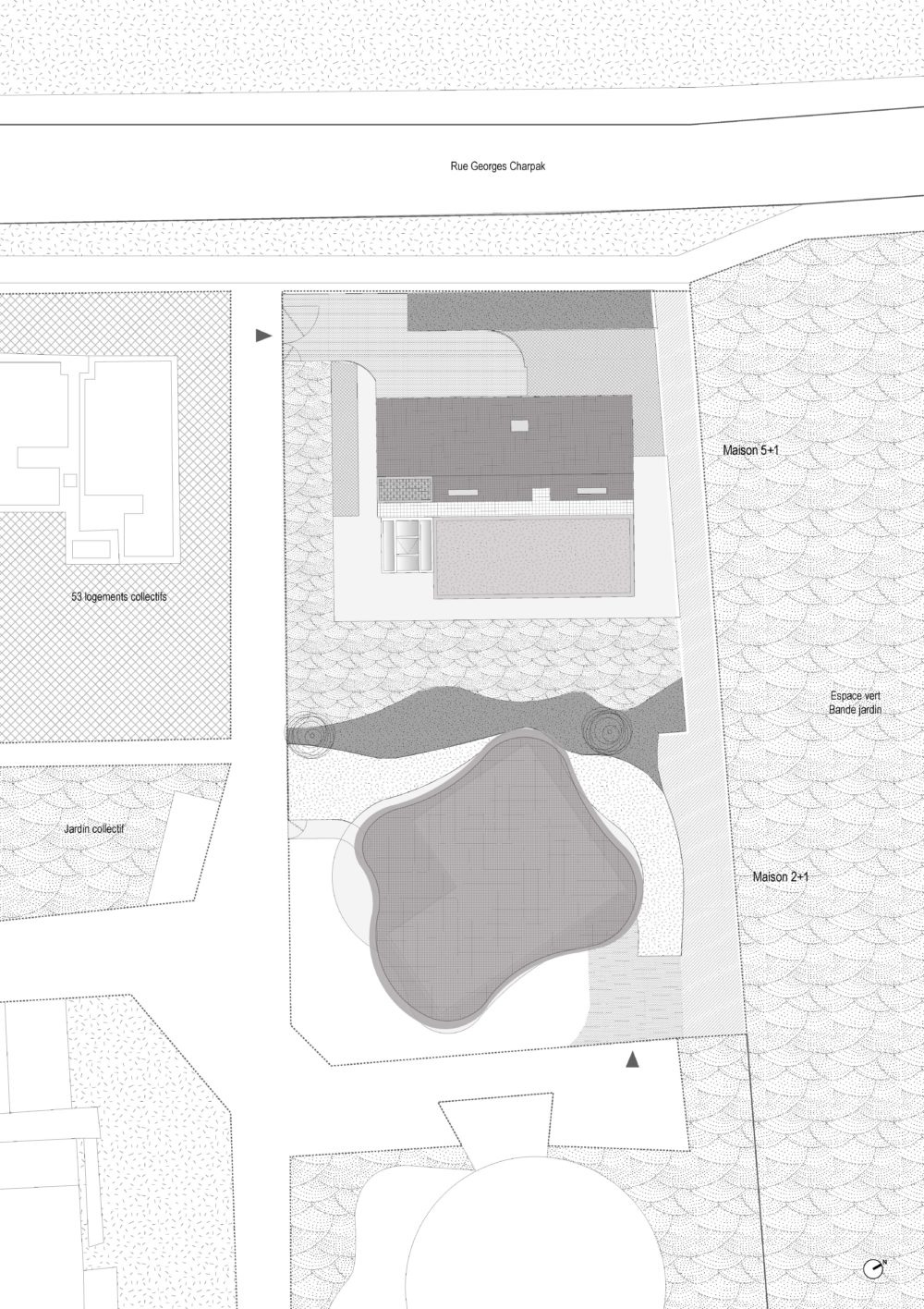 bruno rollet architecte completes two connected houses in northeastern france