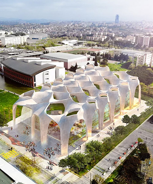 GAD proposes organic structure of arcades for istanbul technical university library