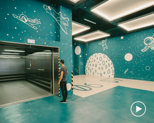 lagranja instills an upbeat playfulness to 'gravity' high tech hub in hong kong