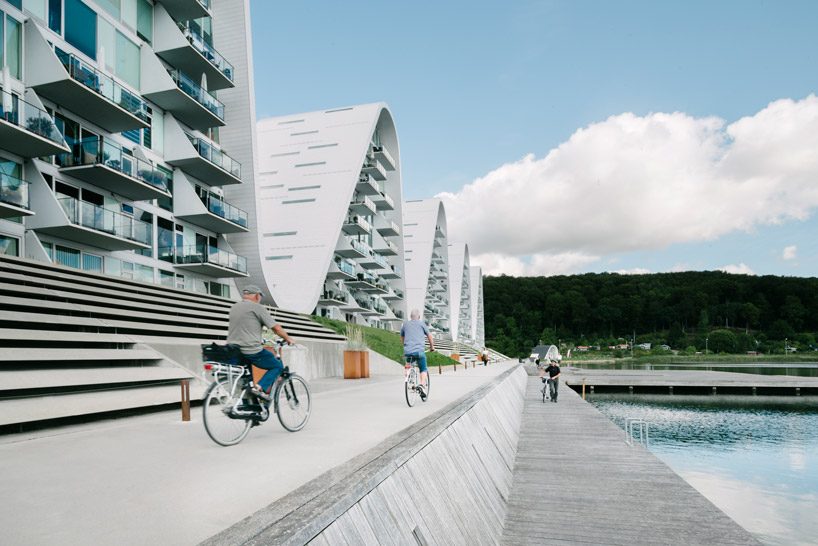 the wave by henning larsen architects reaches completion in denmark