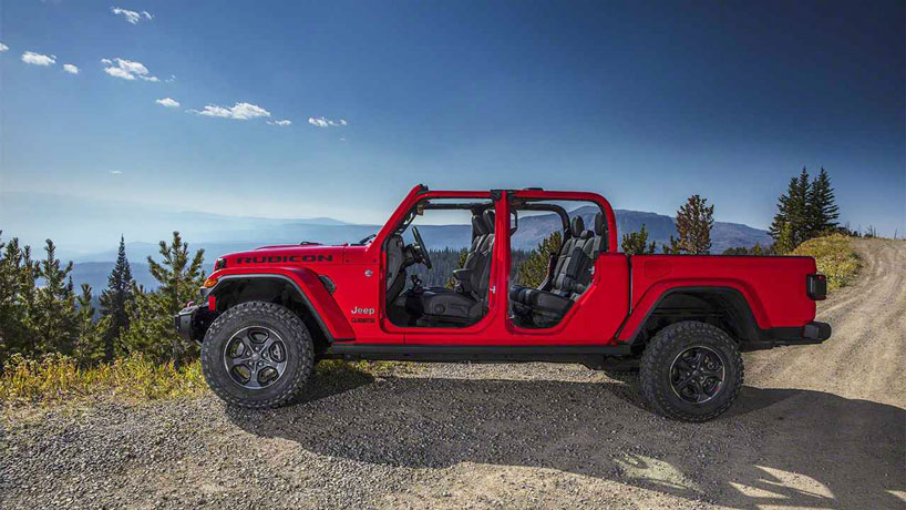 Jeep Unveils Its Gladiator A Cherry Red Open Air Dream