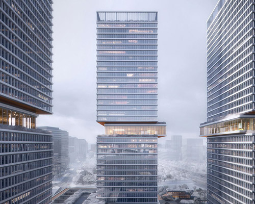 KPF reveals new mixed-use project in shanghai with cantilevered gallery spaces