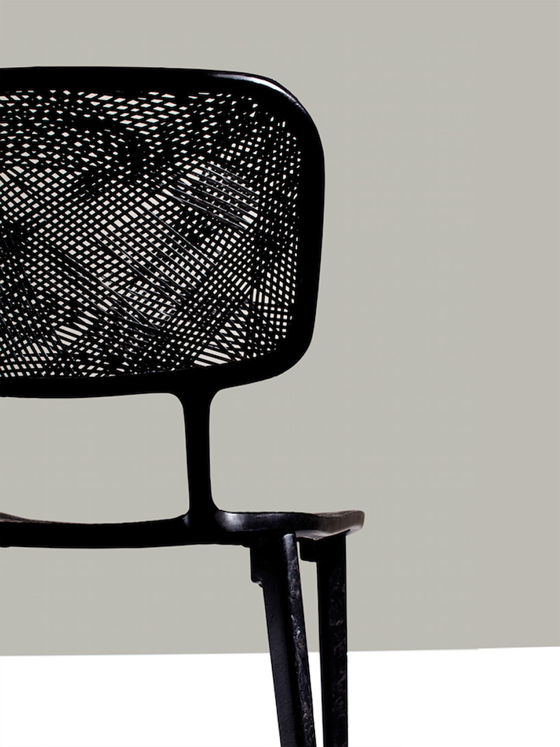 marleen kaptein refines recycled carbon chair for LABEL/BREED