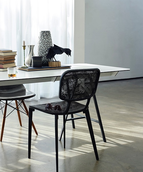 marleen kaptein refines recycled carbon chair for LABEL/BREED