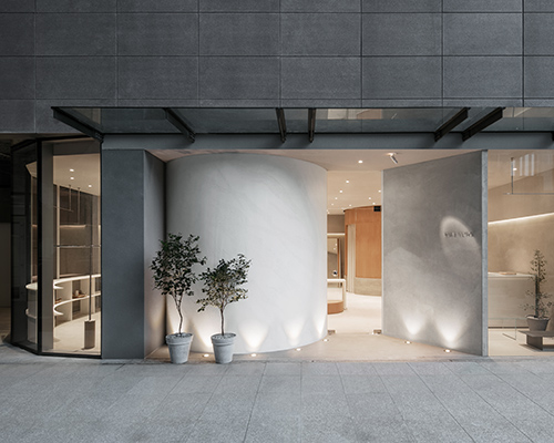 the ilma showroom expresses modernist-era geometries in seoul
