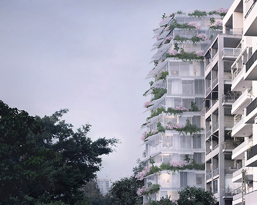 paul kaloustian architect envisions residential project in beirut as vertical garden
