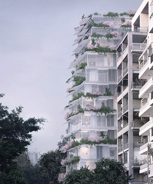 paul kaloustian architect envisions residential project in beirut as vertical garden