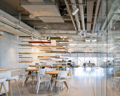 shirli zamir design studio references tel aviv's skyline in the OTOMA offices