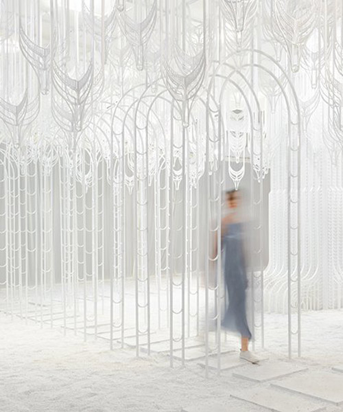 eden installation combines man-made wonders and the beauty of nature