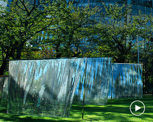 swell installation by we+ vizualizes the movement of wind and light