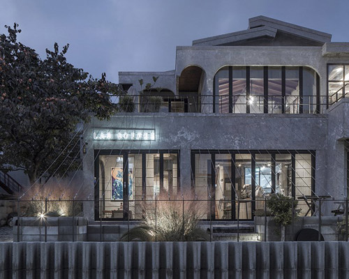 architects peel an old building for an authentic café in korea