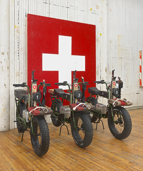 tom sachs packs his long-standing fascination with switzerland in st. moritz exhibition