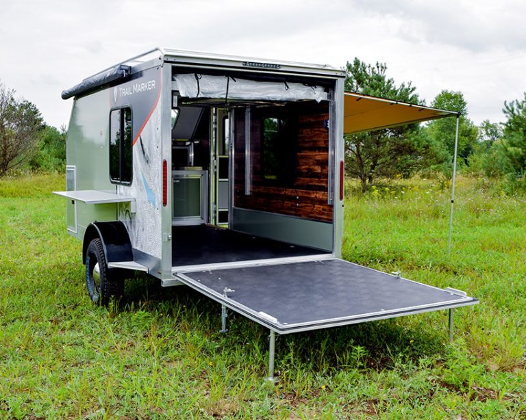 trail marker blends compact camping with cargo hauling