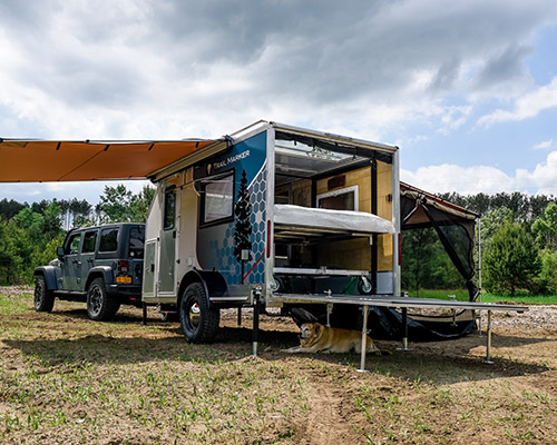 trail marker blends compact camping with cargo hauling
