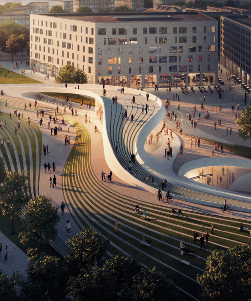 zaha hadid architects + a_lab to complete two stations in oslo as part of new metro line