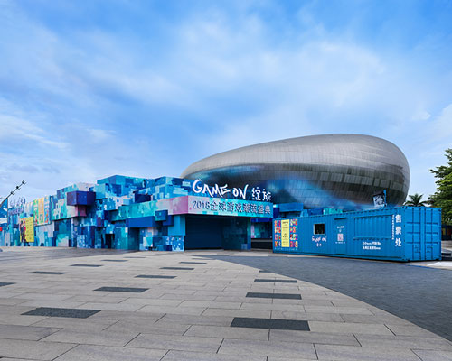 2018 gameOn exhibition in shenzhen looks like a huge pixel maze