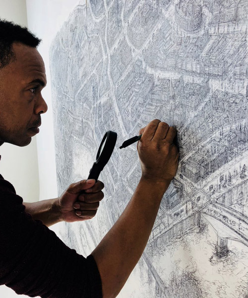 sketch artist creates incredibly detailed depictions of united kingdom’s 69 cities