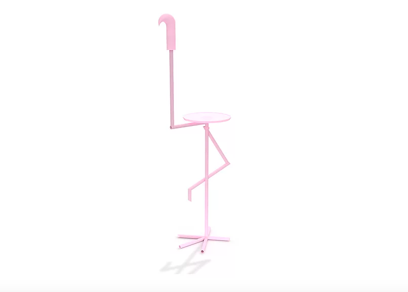 Saya imut adalah lampu berbentuk flamingo yang berubah menjadi meja