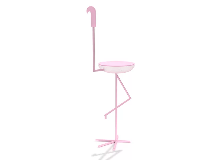 Saya imut adalah lampu berbentuk flamingo yang berubah menjadi meja