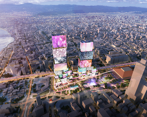 MVRDV proposes vibrant 'taipei twin towers' clad with interactive media façades