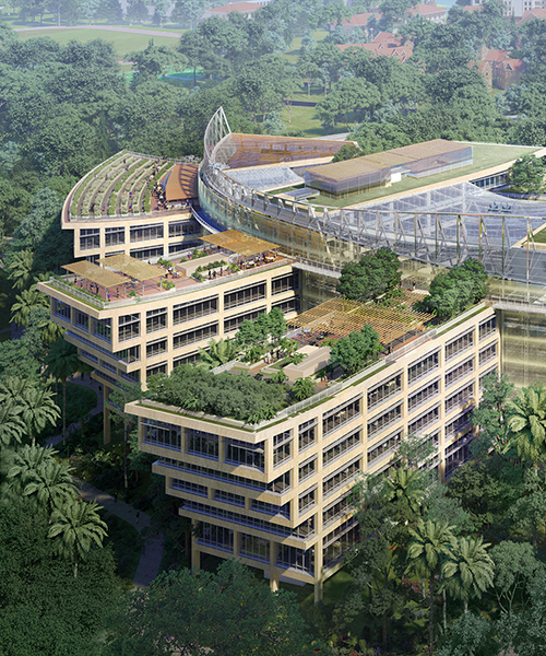 safdie architects reveals design for surbana jurong headquarters in singapore