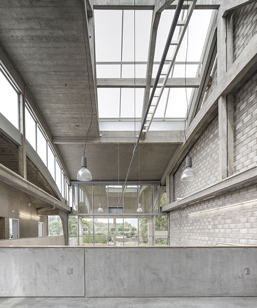 abandoned concrete 'perret hall' in northern france is now a music school