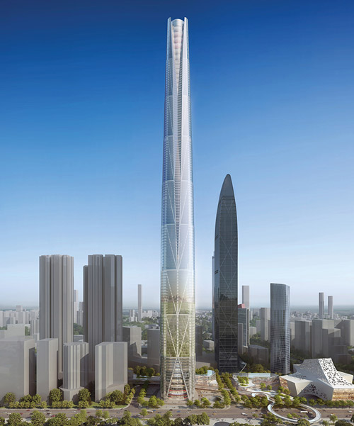 bKL architecture proposes a 642 meter tower as an icon of shenzhen