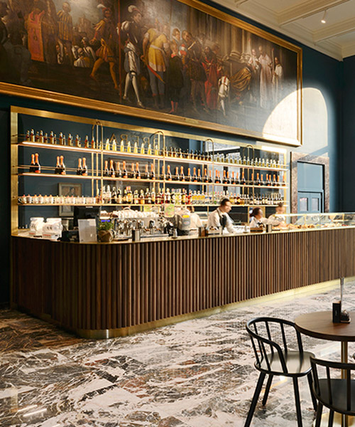 rgastudio creates caffè fernanda to complement artwork in milan's pinacoteca di brera