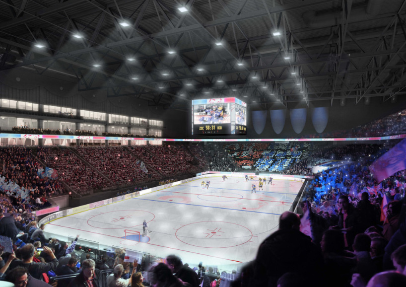 caruso st john designs ice hockey arena for zurich s ZSC lions