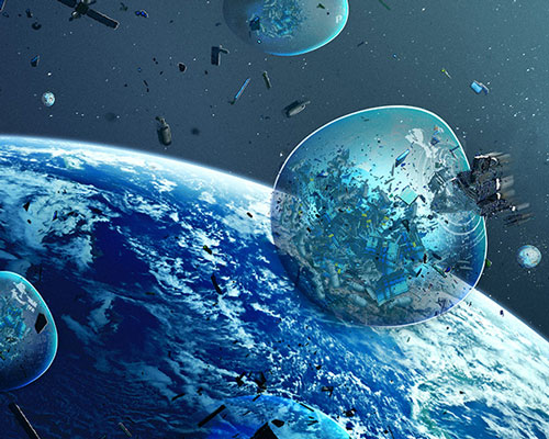 daan roosegaarde wants to upcycle space waste into shooting stars and moon habitats