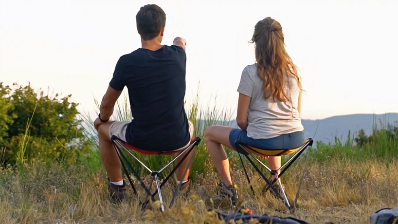 two legged bip foldable chair claims to be the lightest seat on earth