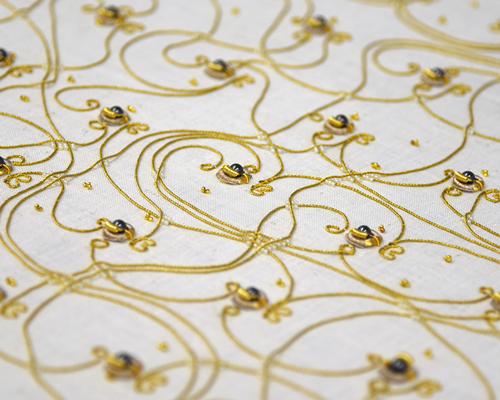 irene posch + ebru kurbak build programmable computer using golden thread embroidery