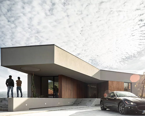 paulo martins constructs the GR house from irregular forms in portugal