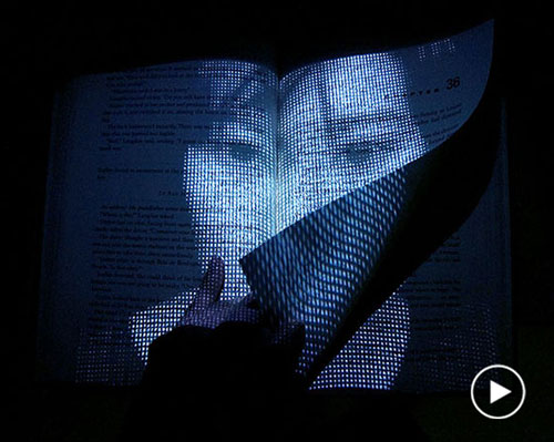 facebook, an interactive facial recognition book that narrates your story