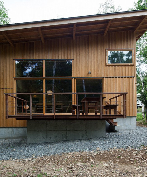 toshihito yokouchi builds wooden house in japan's yatsugatake mountains