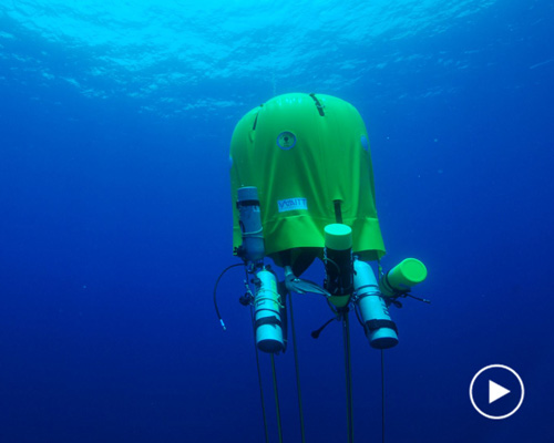 ocean space habitat is an inflatable tent that lets you camp underwater