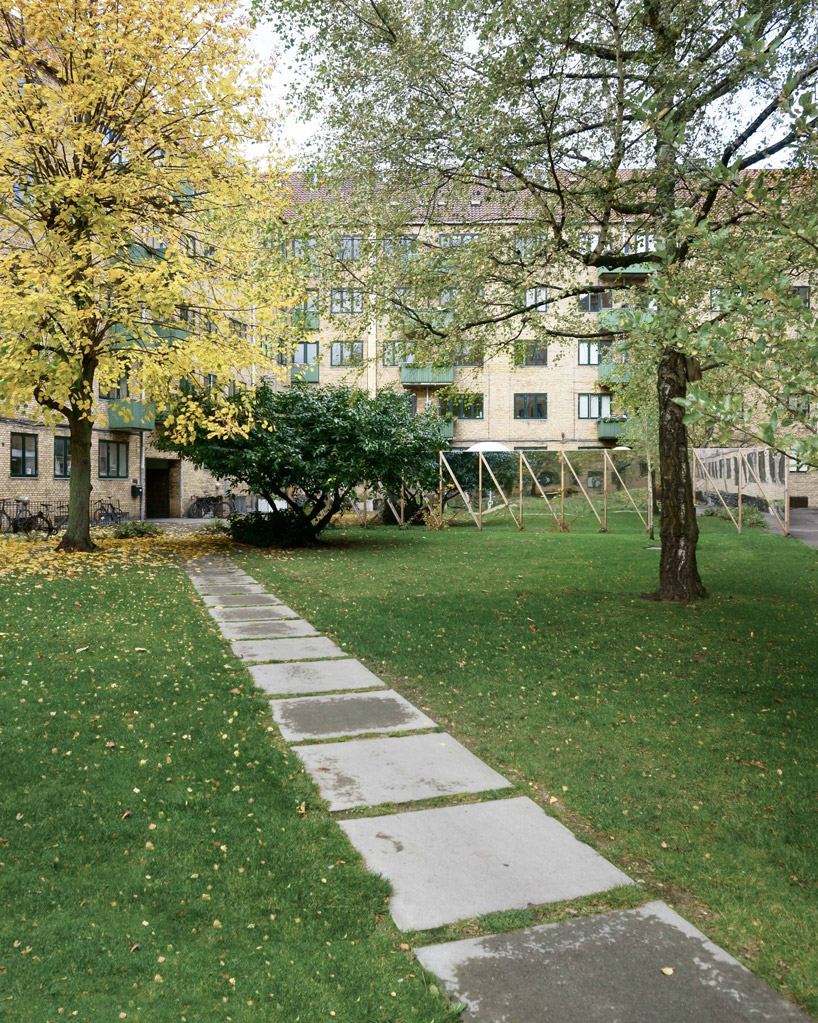 johansen skovsted transforms common courtyard into a community space in copenhagen