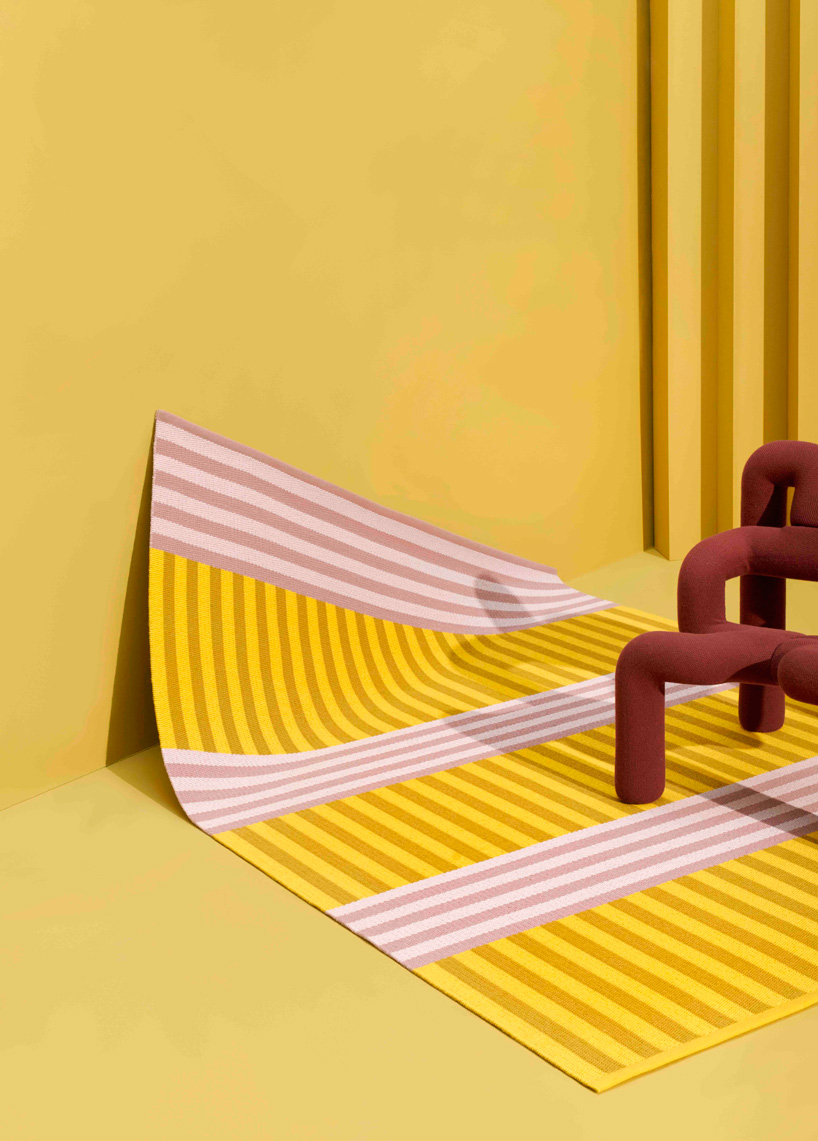 kasthall launches colorful striped rug collection in collaboration with sight unseen