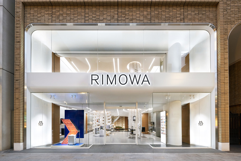 labvert connects the floors of RIMOWA's flagship store in ginza with ...