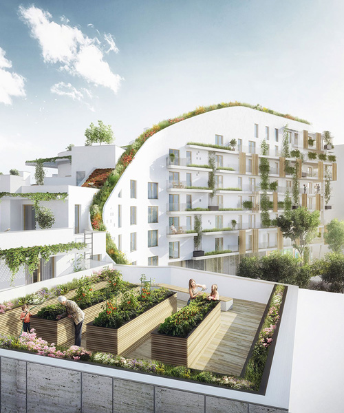 martin mostböck's residential 'living garden' project in vienna nears completion