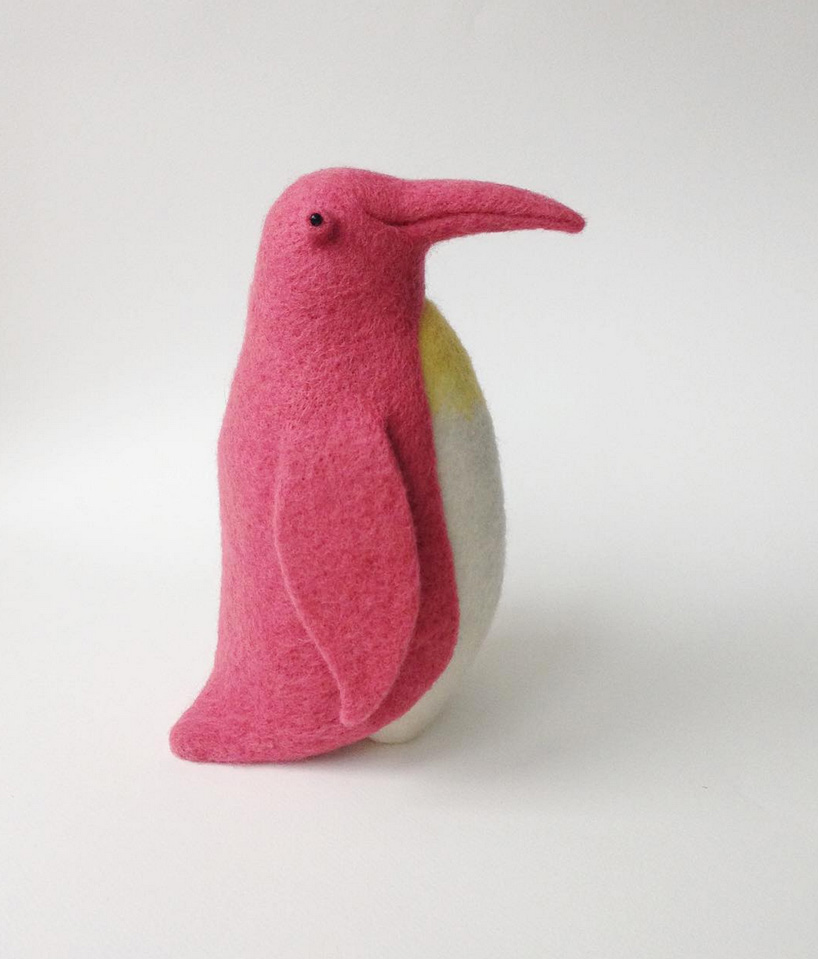 manooni's food and animal families are handcrafted using needle felted wool