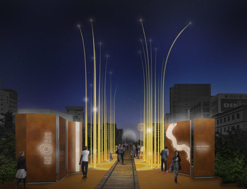 migliore + servetto redevelops abandoned railway into themed waterfront park in busan