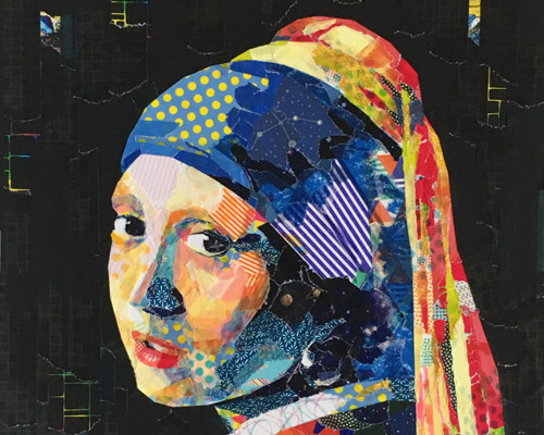 nasa funahara uses japanese masking tape to recreate famous paintings