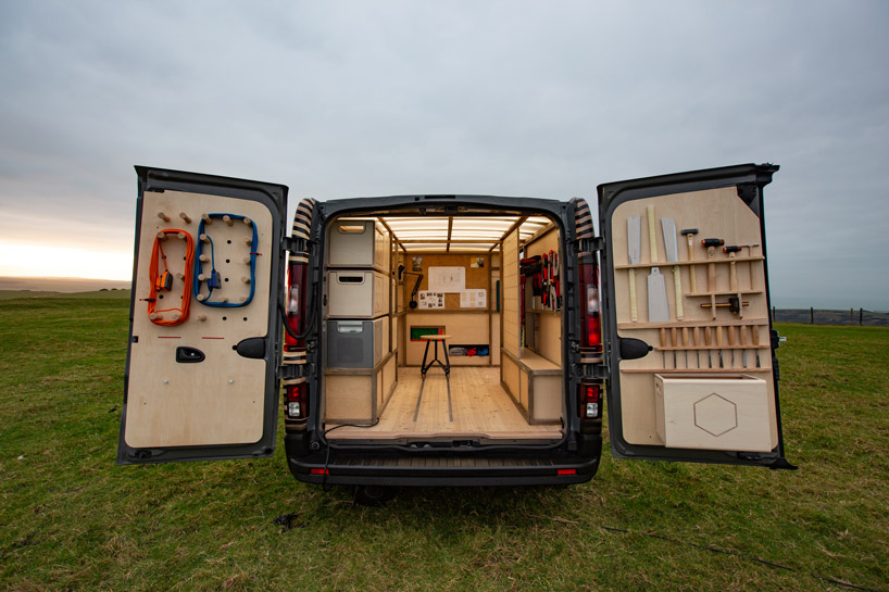 nissan transforms NV300 van into impressive mobile workshop concept