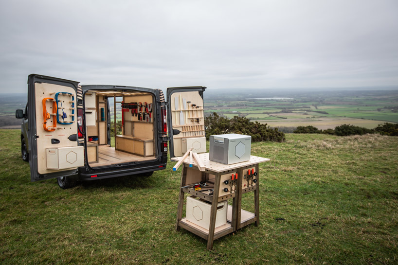 nissan transforms nv300 van into impressive mobile workshop concept nissan transforms nv300 van into